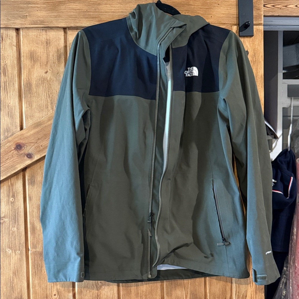 The North Face Olive and Black Performance Jacket